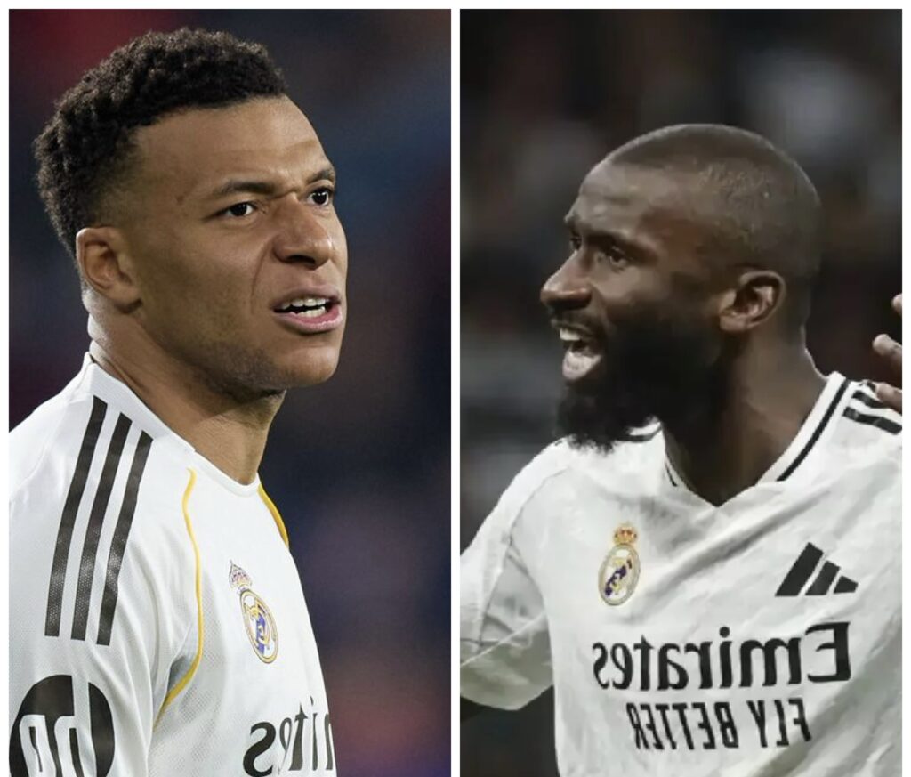 Kylian Mbappe and Antonio Rudiger involved in training ground brawl