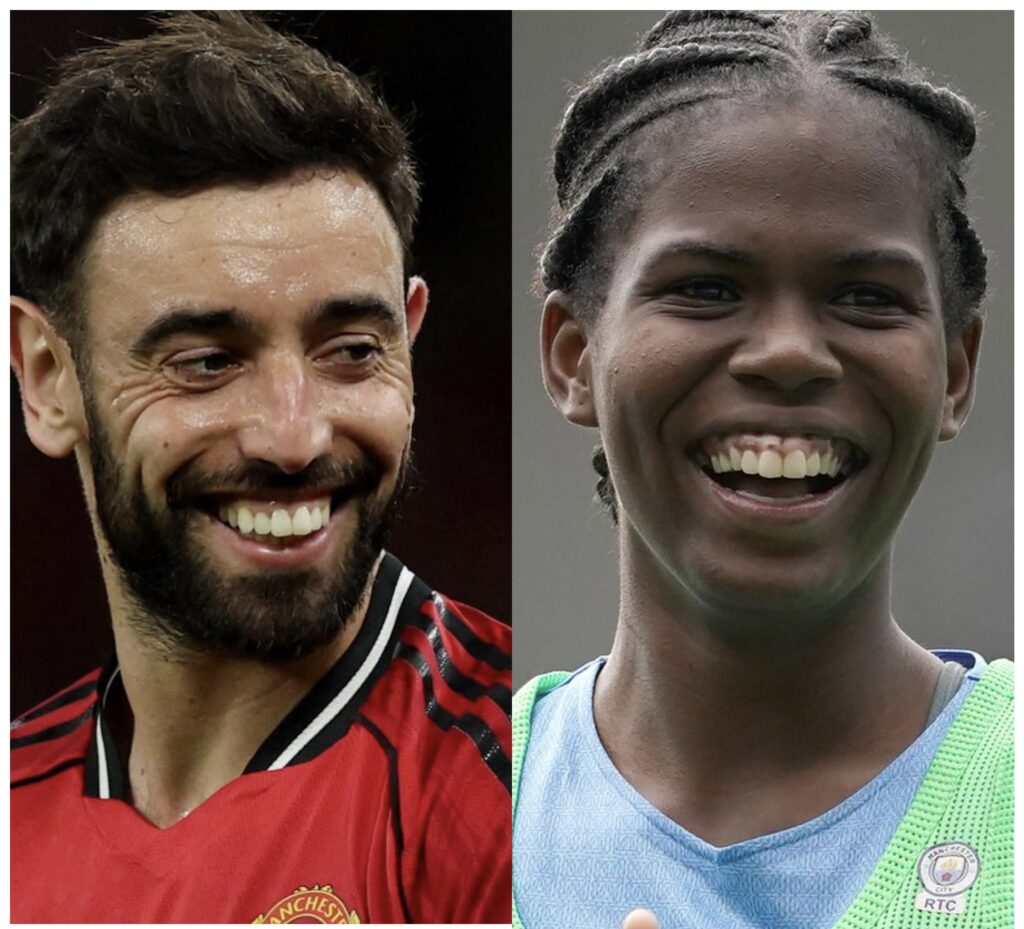 Bruno Fernandes, Khadija Shaw named FWA Footballers of the Year