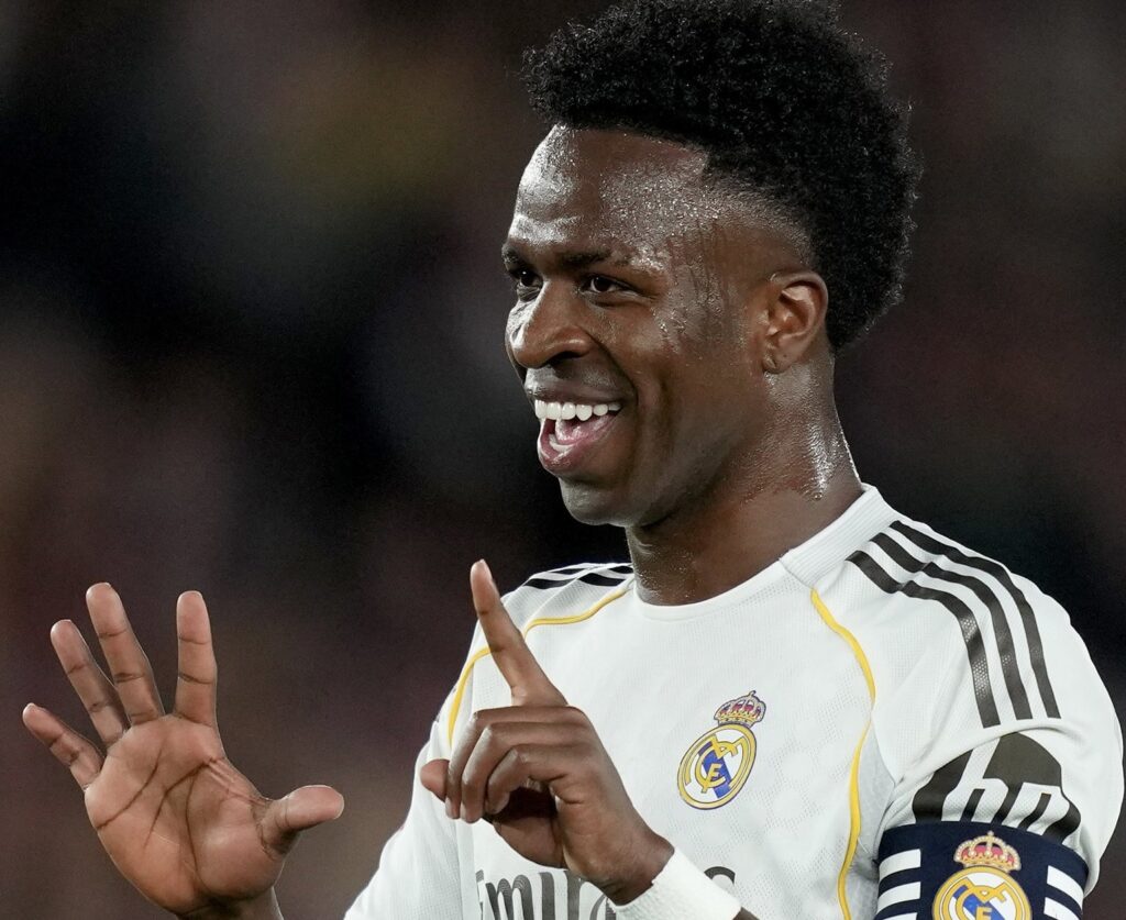 Vini Jr taunts Barcelona fans during Real Madrid's El Clasico defeat